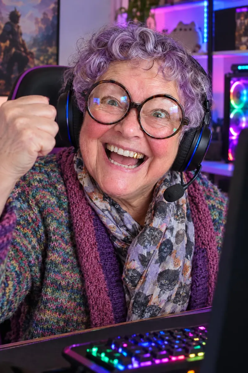 Grandma Doris goes live